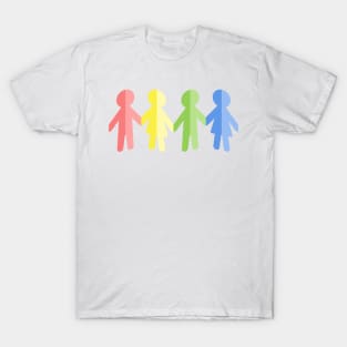 Paper People Or Doll Chain T-Shirt